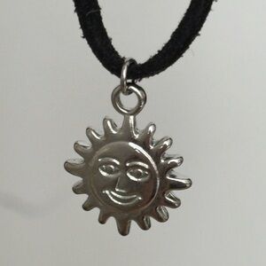 Lovista Silver Tone Sun Pendant Necklace/ Celestial/ Mystical